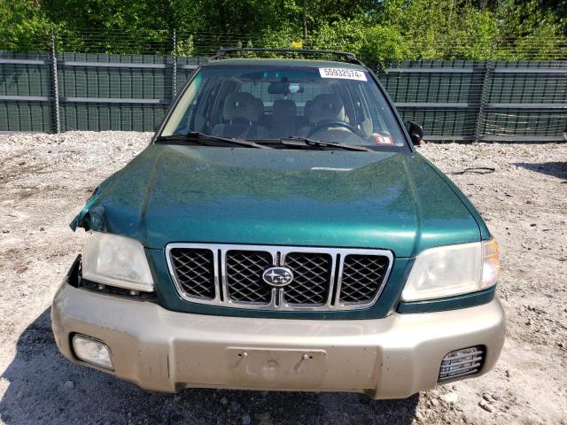 JF1SF65551H764787 - 2001 SUBARU FORESTER S Yaşıl foto 5