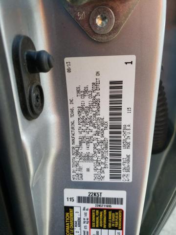 5TFTY5F11EX008237 - 2014 TOYOTA TUNDRA DOUBLE CAB SR/SR5 SILVER photo 12