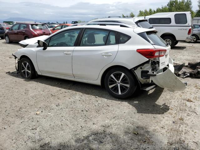 4S3GTAD66K3719944 - 2019 SUBARU IMPREZA PREMIUM WHITE photo 2