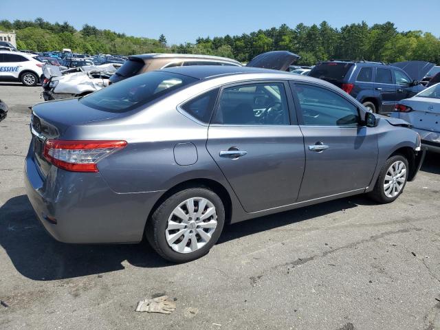 3N1AB7AP3FY346063 - 2015 NISSAN SENTRA S GRAY photo 3