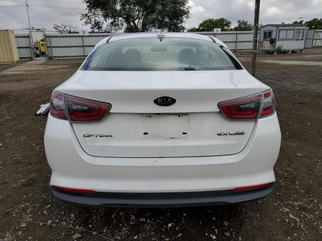 KNAGN4AD4E5070732 - 2014 KIA OPTIMA HYBRID WHITE photo 6