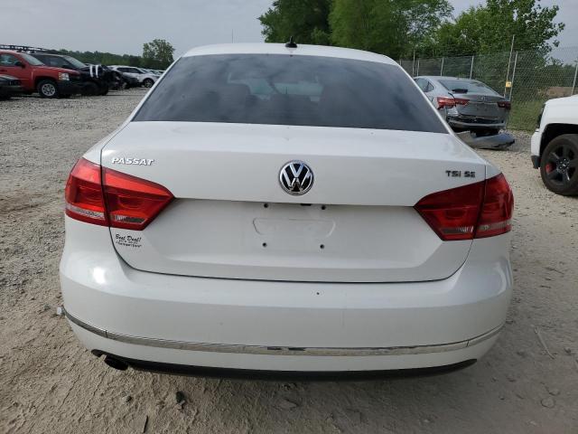 1VWBS7A37FC063315 - 2015 VOLKSWAGEN PASSAT SE WHITE photo 6