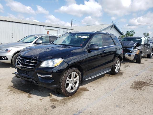 4JGDA5HB9EA382804 - 2014 MERCEDES-BENZ ML 350 4MATIC BLACK photo 1