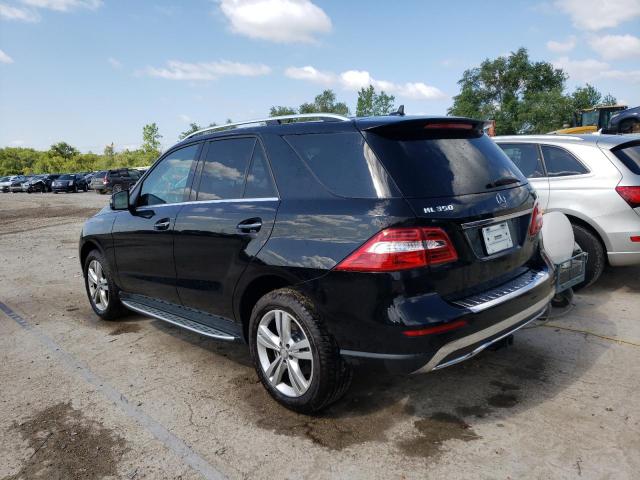 4JGDA5HB9EA382804 - 2014 MERCEDES-BENZ ML 350 4MATIC BLACK photo 2