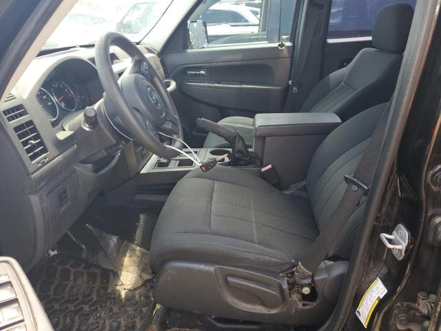 1C4PJMAK5CW136550 - 2012 JEEP LIBERTY SPORT BLACK photo 7