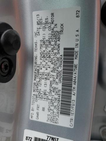 5TFJU4GNXDX044876 - 2013 TOYOTA TACOMA DOUBLE CAB PRERUNNER SILVER photo 13