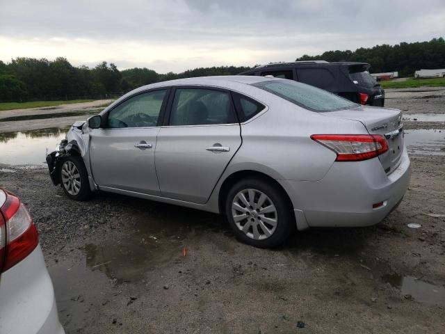 3N1AB7AP4FY254217 - 2015 NISSAN SENTRA S SILVER photo 2