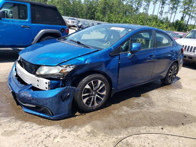 2HGFB2F82DH552924 - 2013 HONDA CIVIC EX BLUE photo 1