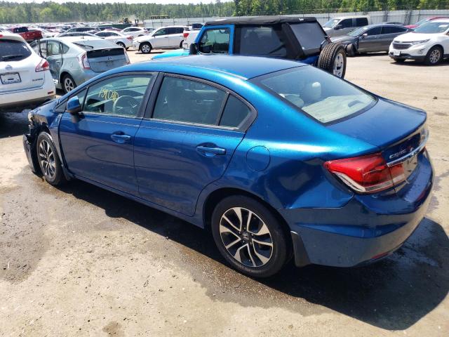 2HGFB2F82DH552924 - 2013 HONDA CIVIC EX BLUE photo 2