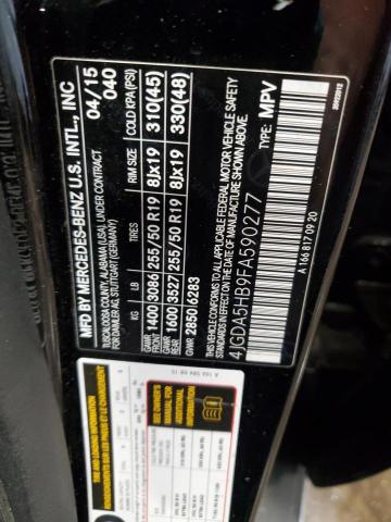 4JGDA5HB9FA590277 - 2015 MERCEDES-BENZ ML 350 4MATIC BLACK photo 14