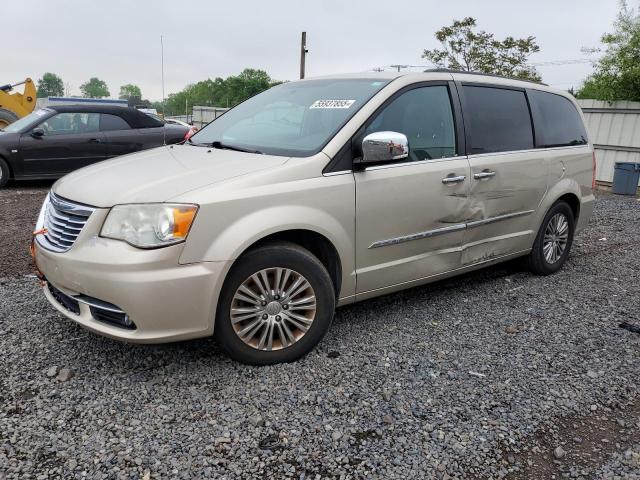 2C4RC1CG6ER143755 - 2014 CHRYSLER TOWN & COU TOURING L CREAM photo 1