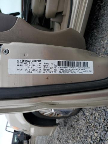 2C4RC1CG6ER143755 - 2014 CHRYSLER TOWN & COU TOURING L CREAM photo 13