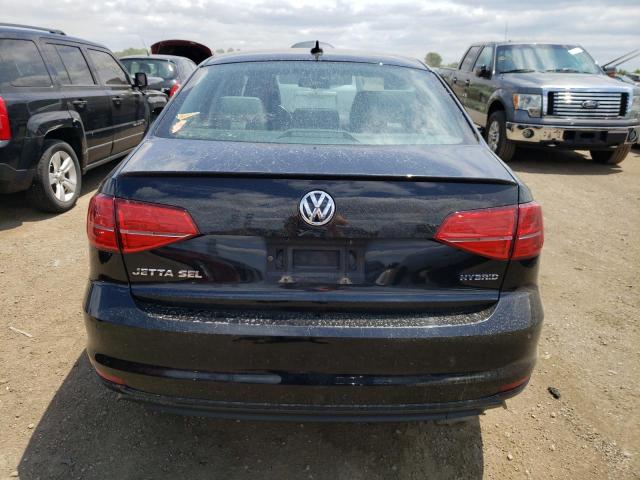 3VW637AJ0GM417494 - 2016 VOLKSWAGEN JETTA HYBRID BLACK photo 6