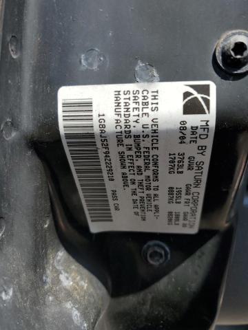 1G8AJ52F94Z229210 - 2004 SATURN ION LEVEL 2 银色 照片 12