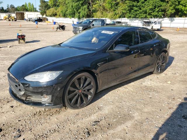 5YJSA1H10EFP40472 - 2014 TESLA MODEL S BLACK photo 1