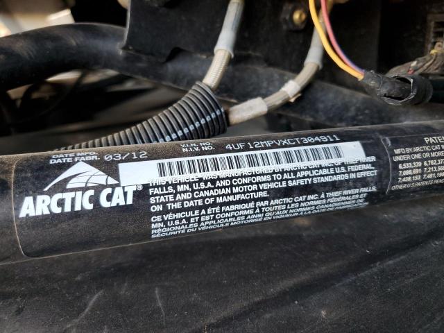 4UF12MPVXCT304911 - 2012 ARCTIC CAT ARTIC CAT BLACK photo 10