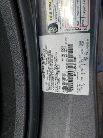 3FADP0L37AR394011 - 2010 FORD FUSION HYBRID GRAY photo 12