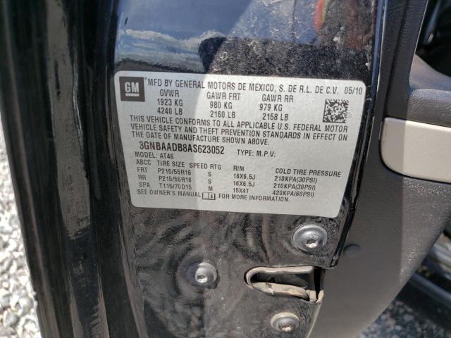 3GNBAADB8AS623052 - 2010 CHEVROLET HHR LS 黑色 照片 12