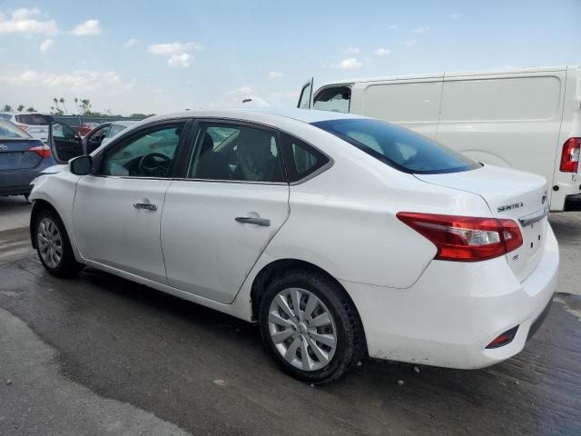 3N1AB7AP0KY379158 - 2019 NISSAN SENTRA S WHITE photo 2