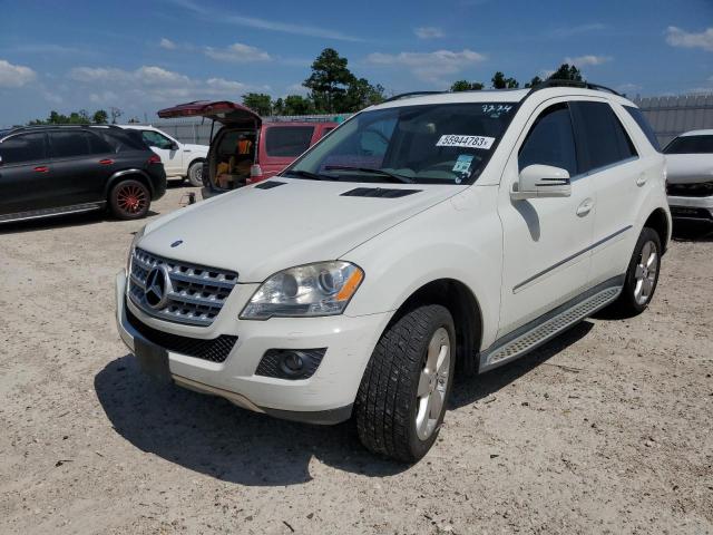 4JGBB8GB5BA747224 - 2011 MERCEDES-BENZ ML 350 4MATIC WHITE photo 1