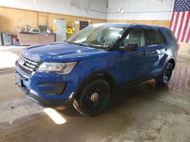 1FM5K8AT4HGC26774 - 2017 FORD EXPLORER POLICE INTERCEPTOR 蓝色 照片 1