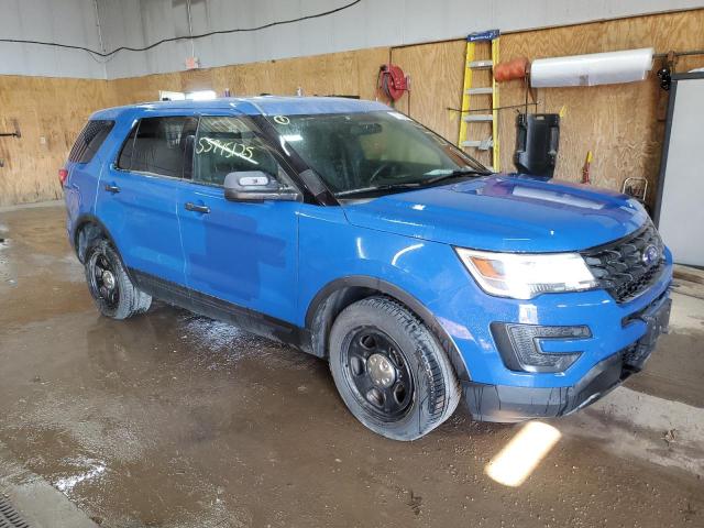 1FM5K8AT4HGC26774 - 2017 FORD EXPLORER POLICE INTERCEPTOR 蓝色 照片 4