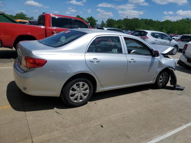 1NXBU40E79Z110951 - 2009 TOYOTA COROLLA BASE SILVER photo 3