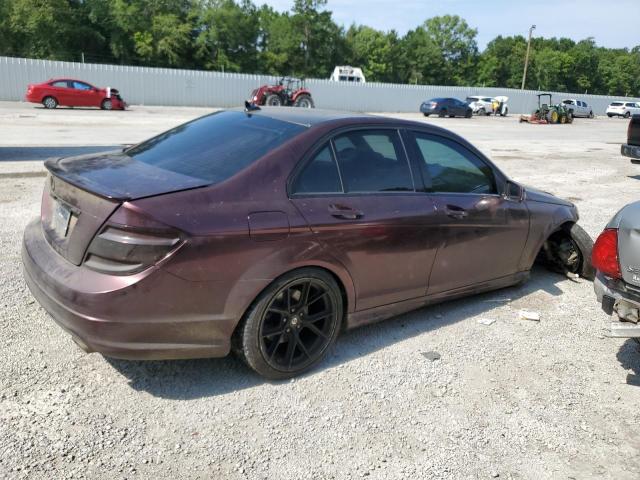 WDDGF5GB4BF634726 - 2011 MERCEDES-BENZ C 350 MAROON photo 3