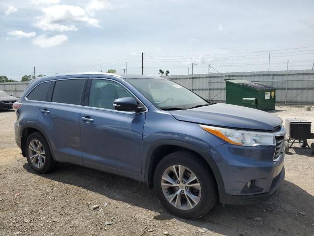 5TDJKRFH0ES029972 - 2014 TOYOTA HIGHLANDER XLE Mavi foto 4