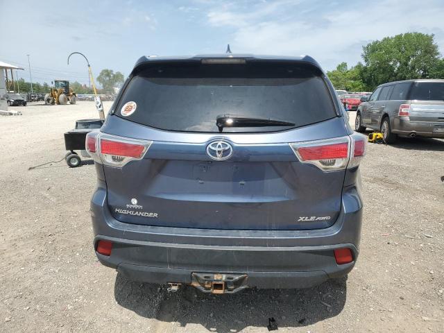 5TDJKRFH0ES029972 - 2014 TOYOTA HIGHLANDER XLE Mavi foto 6