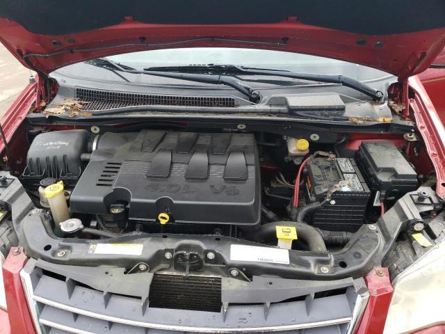 2A8HR64X68R717970 - 2008 CHRYSLER TOWN & COU LIMITED MAROON photo 12