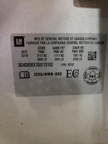 2G4GK5EX7G9172162 - 2016 BUICK REGAL 银色 照片 12