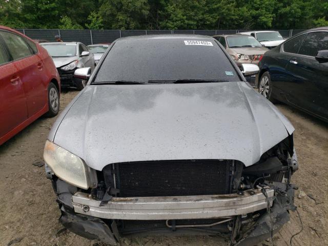 WAUDF78E06A106747 - 2006 AUDI A4 2.0T QUATTRO SILVER photo 5