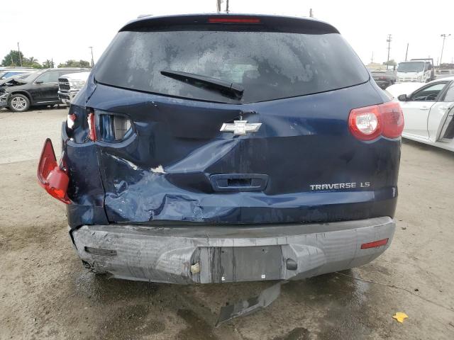 1GNKRFED1BJ389121 - 2011 CHEVROLET TRAVERSE LS BLUE photo 6