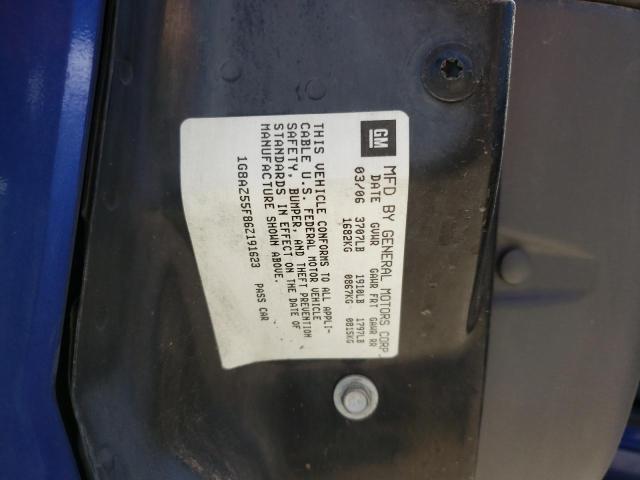 1G8AZ55F86Z191623 - 2006 SATURN ION LEVEL 2 BLUE photo 10