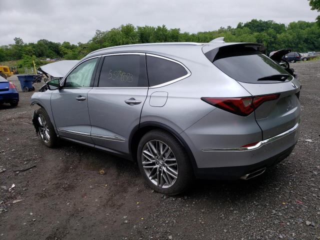 5J8YE1H84PL008312 - 2023 ACURA MDX ADVANCE SILVER photo 2