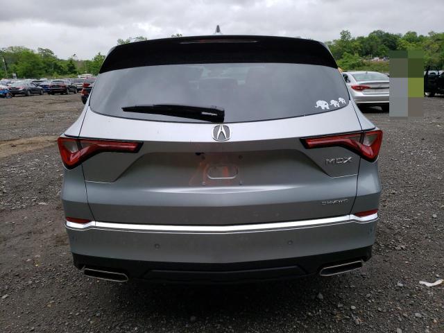 5J8YE1H84PL008312 - 2023 ACURA MDX ADVANCE SILVER photo 6