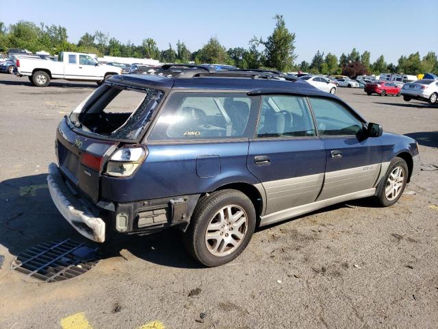 4S3BH675X47606389 - 2004 SUBARU LEGACY OUTBACK AWP BLUE photo 3