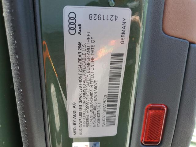 WAUCBCF58RA025809 - 2024 AUDI A5 PREMIUM PLUS 40 GREEN photo 13