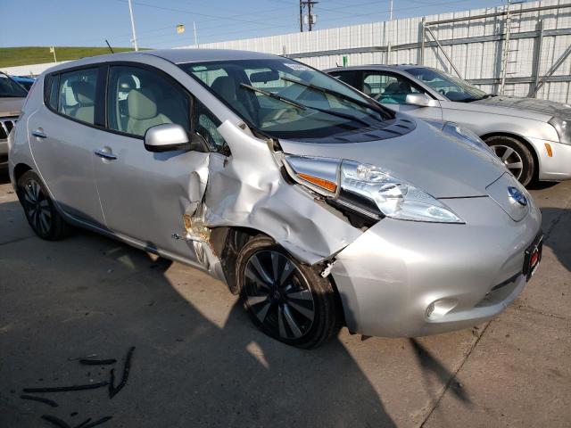 1N4BZ0CPXHC301835 - 2017 NISSAN LEAF S SILVER photo 4