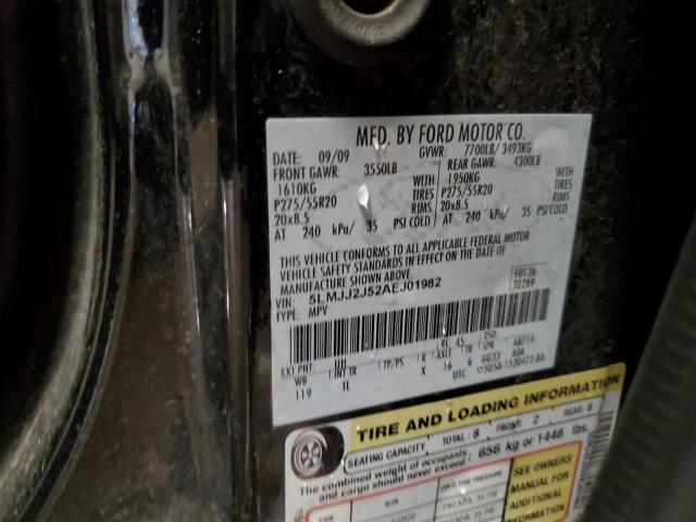 5LMJJ2J52AEJ01982 - 2010 LINCOLN NAVIGATOR BLACK photo 13