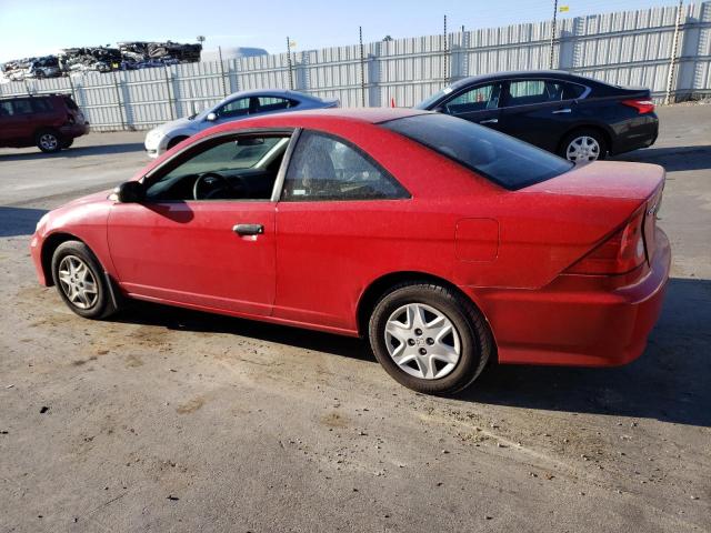 1HGEM22105L050836 - 2005 HONDA CIVIC DX VP Qırmızı foto 2