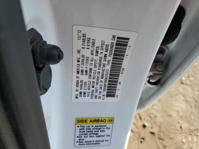 19UUA8F56DA005575 - 2013 ACURA TL TECH WHITE photo 12
