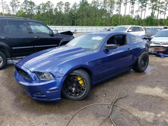 1ZVBP8CF4D5223151 - 2013 FORD MUSTANG GT BLUE photo 1