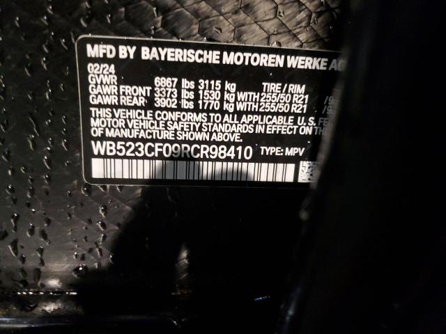 WB523CF09RCR98410 - 2024 BMW IX XDRIVE50 BLACK photo 13