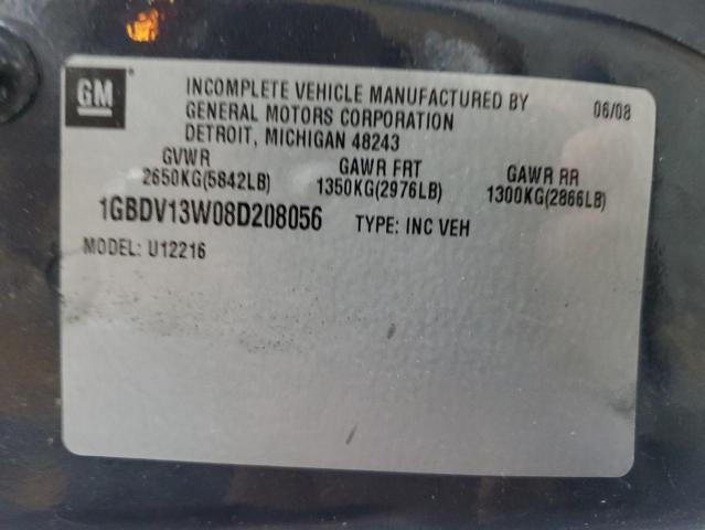 1GBDV13W08D208056 - 2008 CHEVROLET UPLANDER INCOMPLETE BLUE photo 13