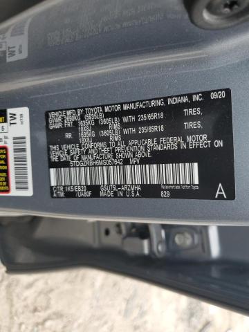 5TDGZRBH6MS057642 - 2021 TOYOTA HIGHLANDER XLE أزرق صورة 14