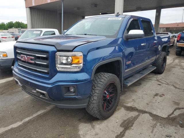 3GTU2UEC7FG215238 - 2015 GMC SIERRA K1500 SLE BLUE photo 1