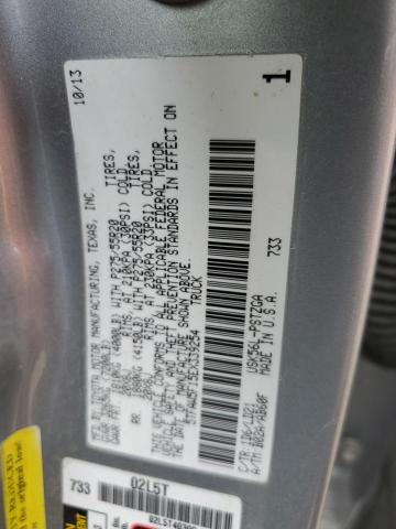 5TFAW5F15EX339254 - 2014 TOYOTA TUNDRA CREWMAX PLATINUM 银色 照片 12