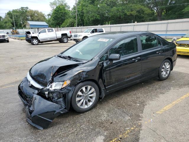 1HGFA16929L019701 - 2009 HONDA CIVIC EXL BLACK photo 1